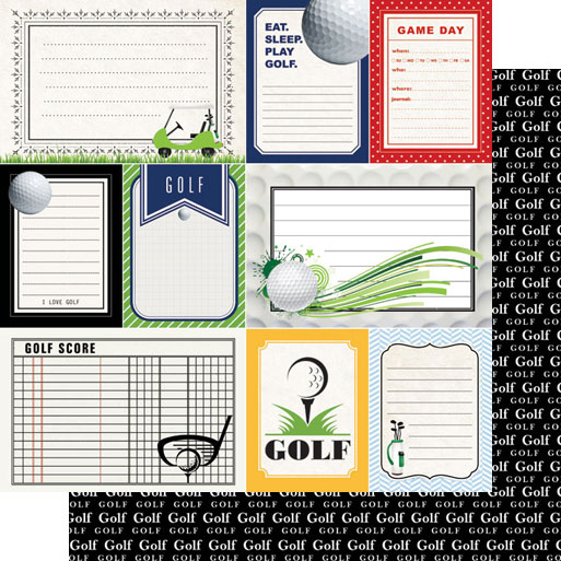 Stamping Station - Golf Sports Journal Paper